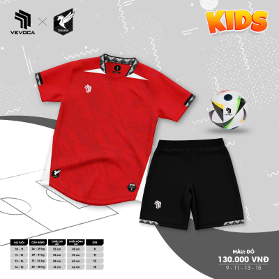 Áo không logo trẻ em PEGASUS đỏ