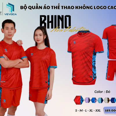 Áo không logo Rhino đỏ