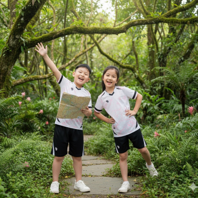 Áo không logo trẻ em HURRICAN trắng