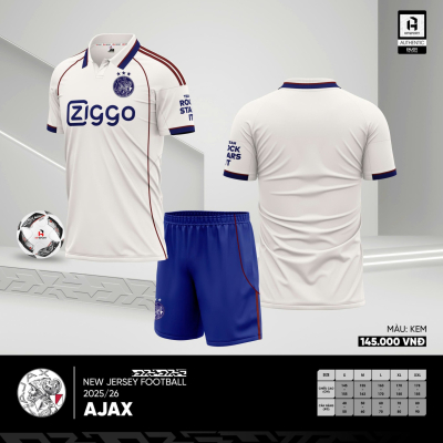 Áo CLB Ajax Kem 2025-2026