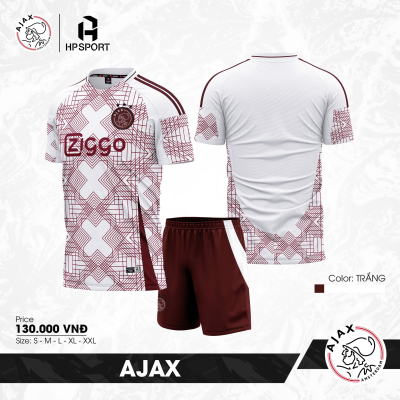 Áo CLB Ajax trắng 2024-2025