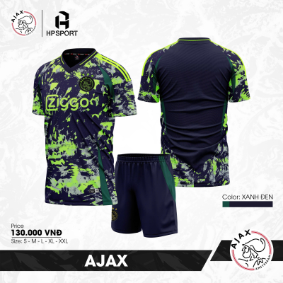 Áo CLB Ajax xanh đen 2024-2025