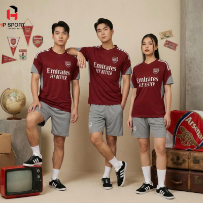 Áo CLB Arsenal sân khách đỏ đô 2026