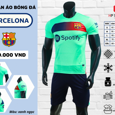 Áo đấu CLB Barcelona sân khách xanh lá