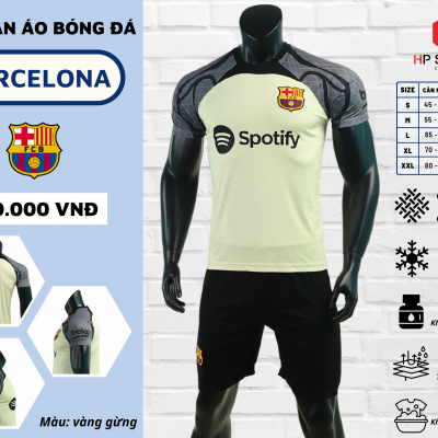 Áo CLB Barcelona 2023 vàng gừng