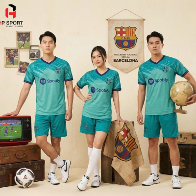 Áo CLB Barcelona Xanh Ngọc 2026