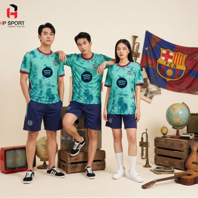 Áo CLB Barcelona Xanh Lý 2026