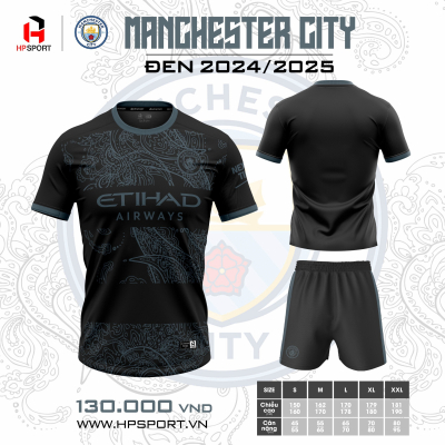 Áo CLB Man City đen 2024-2025