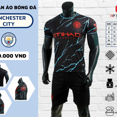 Áo đấu CLB Man City Xanh Đen