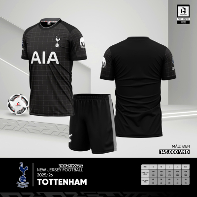 Áo CLB Tottenham đen 2025-2026