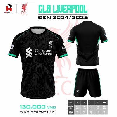 Áo CLB Liverpool đen 2024-2025