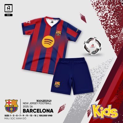 Áo trẻ em CLB Barcelona 2025-2026
