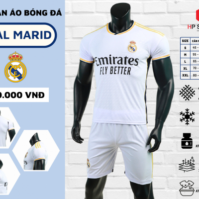 Áo đấu CLB Real Madrid Trắng