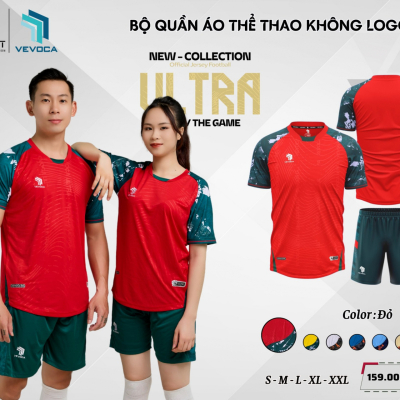 Áo thể thao không logo Ultra đỏ