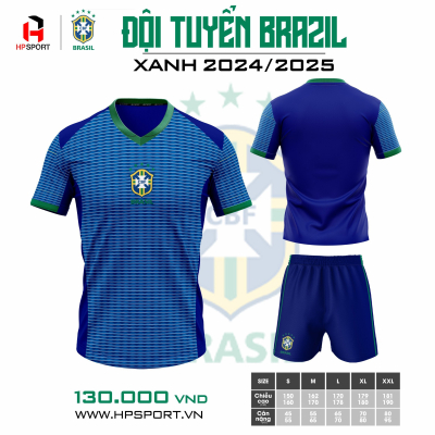 Áo đội tuyển Brazil sân khách 2024-2025