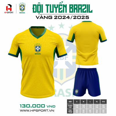 Áo đội tuyển Brazil 2024 sân nhà