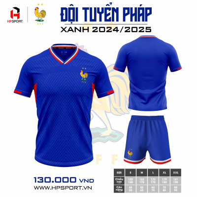 Áo đấu tuyển Pháp 2024 xanh bích