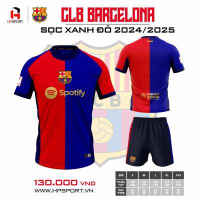 Áo CLB Barcelona sân nhà 2024-2025