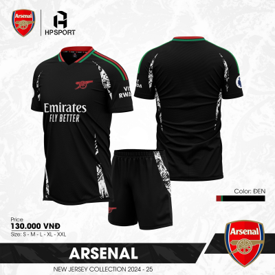 Áo CLB Arsenal đen 2024-2025